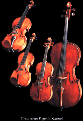 Four Stradivarius instruments 